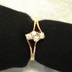 **PRICE DROP** Sterling Sliver Gold Plated Ring